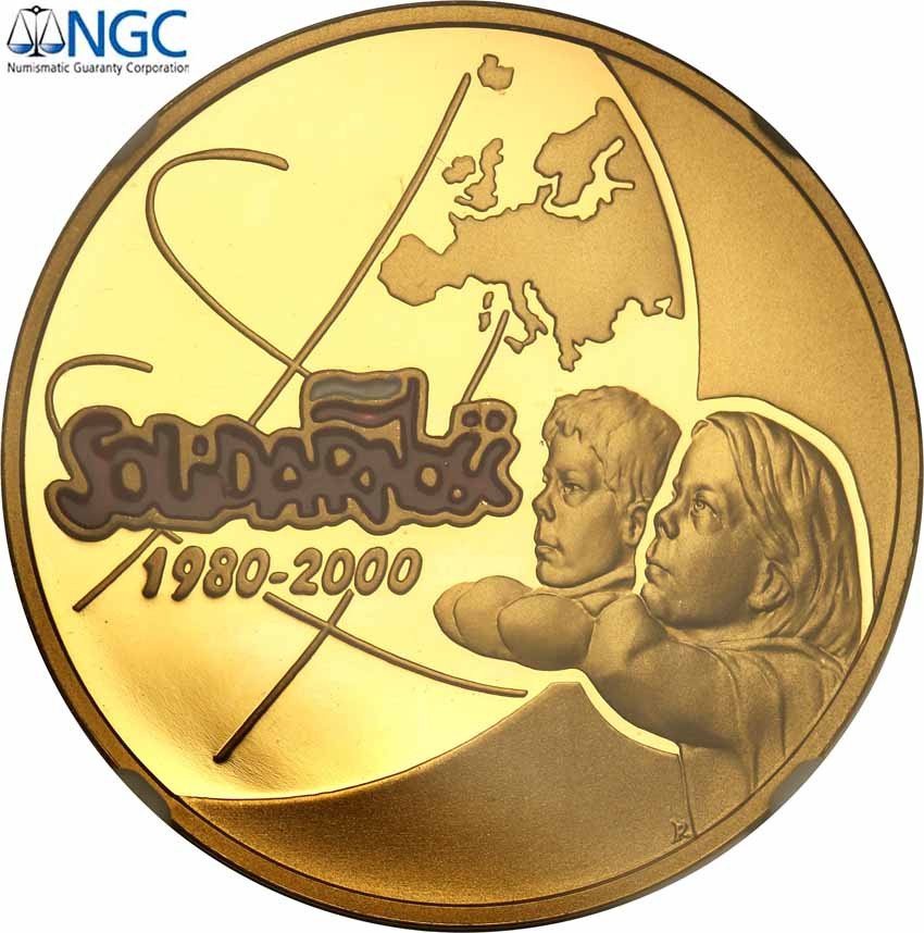 III RP. 200 złotych 2000 Solidarność NGC PF69 ULTRA CAMEO